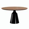 Стол круглый Lucas 120, шпон / опора черная | Интернет магазин мебели и декора LifeDekor