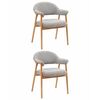 Стул обеденный Tavu с деревянными ножками серый 2 шт. | Интернет магазин мебели и декора LifeDekor