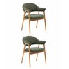 Стул обеденный Tavu с деревянными ножками зеленый 2 шт. | Интернет магазин мебели и декора LifeDekor