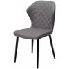 Стул МОНРО, цвет CYPRUS-13 темно-серый, искусственная замша / черный каркас М-City | Интернет магазин мебели и декора LifeDekor