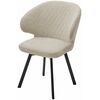 Стул ХИЛТОН 360 град., цвет B03 Бежевый, велюр / черный каркас М-City | Интернет магазин мебели и декора LifeDekor