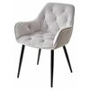 Стул TROY BLUVEL-03 LIGHT GREY, велюр/ черный каркас М-City | Интернет магазин мебели и декора LifeDekor
