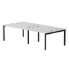Бенч-система на 4 места Everprof EVO на металлокаркасе 3160х670(1370)x755 Белый/Черный | Интернет магазин мебели и декора LifeDekor