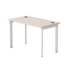 Стол прямой Everprof EVO на металлокаркасе 1180х670х755 мм опоры 45гр Кашемир/Белый | Интернет магазин мебели и декора LifeDekor
