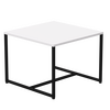Стол журнальный Everprof EVO 604х604х460 Белый/Черный | Интернет магазин мебели и декора LifeDekor