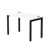 Стол прямой Everprof EVO на металлокаркасе 1180х670х755 мм Белый/Черный | Интернет магазин мебели и декора LifeDekor