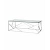 Журнальный стол 120*60 АРТ ДЕКО серебро | Интернет магазин мебели и декора LifeDekor
