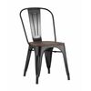 Стул TOLIX WOOD черный глянцевый | Интернет магазин мебели и декора LifeDekor