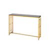 Консоль БРУКЛИН 115*30 золото стекло smoke | Интернет магазин мебели и декора LifeDekor