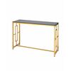 Консоль БРУКЛИН 120*40 золото стекло smoke | Интернет магазин мебели и декора LifeDekor