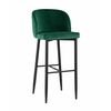 Стул барный Оскар велюр изумрудный | Интернет магазин мебели и декора LifeDekor