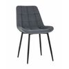 Стул Флекс велюр тёмно-серый | Интернет магазин мебели и декора LifeDekor