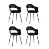 Стул Lady пластик черный 4 шт. | Интернет магазин мебели и декора LifeDekor