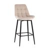 Стул барный Флекс с поворотным механизмом велюр бежевый | Интернет магазин мебели и декора LifeDekor