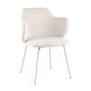 Стул обеденный Eira вельвет белый | Интернет магазин мебели и декора LifeDekor