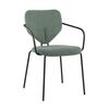 Стул обеденный Masey с подлокотниками зеленый | Интернет магазин мебели и декора LifeDekor