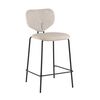 Стул полубарный Masey бежевый с бежевой экокожей | Интернет магазин мебели и декора LifeDekor
