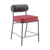 Стул полубарный Ponpoun тёмно-серый бордо | Интернет магазин мебели и декора LifeDekor