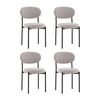 Стул Бриф DD букле светло-серый 4 шт. | Интернет магазин мебели и декора LifeDekor