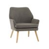 Кресло Харви серый деревянные ножки | Интернет магазин мебели и декора LifeDekor