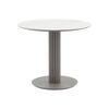 Стол круглый Терралино D90 верх керамика белый матовый, основание металл латте | Интернет магазин мебели и декора LifeDekor