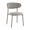 Стул обеденный Ayla серый серые ножки | Интернет магазин мебели и декора LifeDekor