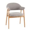 Стул обеденный Tavu с деревянными ножками серый | Интернет магазин мебели и декора LifeDekor