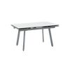 Стол Тайл 140-200/85/75 столешница Snow white подстолье металл серый | Интернет магазин мебели и декора LifeDekor