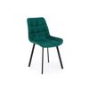 Стул на металлокаркасе Челси П зеленый (zd 667) / черный np | Интернет магазин мебели и декора LifeDekor