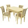 Обеденная группа (Стол Кабриоль и 4 стула Кабриоль), слоновая кость | Интернет магазин мебели и декора LifeDekor