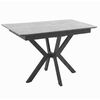 Стол DikLine DI100 Мрамор Кандела cветло-серый/опоры черные (2уп.) | Интернет магазин мебели и декора LifeDekor