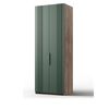 Шкаф «Герта» 2д КМК 0979.3, дуб канзас/зеленый матовый | Интернет магазин мебели и декора LifeDekor