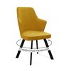 Стул DikLine 235 поворотный, NS Gold горчица, ножки черные | Интернет магазин мебели и декора LifeDekor