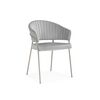 Стул на металлокаркасе Лео светло-серый (H-09) / серый | Интернет магазин мебели и декора LifeDekor