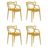 Набор 4 шт Стул обеденный DOBRIN MASTERS, горчичный (Y-03), Вариант: горчичный (Y-03) | Интернет магазин мебели и декора LifeDekor