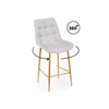 Барный стул Челси 360 светло-серый (zd 960) / золотой np | Интернет магазин мебели и декора LifeDekor