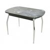Стол «Ривьера» фотопечать Текстура-9, хром | Интернет магазин мебели и декора LifeDekor