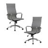 Набор 2 шт Офисное кресло для руководителей DOBRIN CLARK SIMPLE, серый (47), Вариант: серый (47) | Интернет магазин мебели и декора LifeDekor
