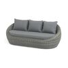 "Барселона" диван из искусственного ротанга трехместный, цвет графит | Интернет магазин мебели и декора LifeDekor