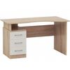Стол «Гарвард» эргономик 130 3ящ ПР, Дуб сонома/Белый | Интернет магазин мебели и декора LifeDekor