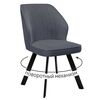 Стул DikLine 232M поворотный B28 ANTRACITE, ножки черные | Интернет магазин мебели и декора LifeDekor