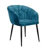 Стул DikLine 441М M19 бирюза, ножки черные | Интернет магазин мебели и декора LifeDekor