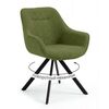 Стул DikLine 254 поворотный, BL09 светло-зеленый, ножки черные | Интернет магазин мебели и декора LifeDekor
