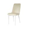 Стул «Дейзи», Монолит беж, каркас белый | Интернет магазин мебели и декора LifeDekor