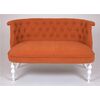 Диван Бархат (эмаль белая / G08 - морковный) | Интернет магазин мебели и декора LifeDekor