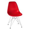 Набор 2 шт Стул обеденный DOBRIN DSR, ножки хром, цвет красный (R-02), Вариант: ножки хром, цвет красный (R-02) | Интернет магазин мебели и декора LifeDekor