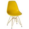 Набор 3 шт Стул обеденный DOBRIN DSR, ножки золотые, цвет жёлтый (Y-01), Вариант: ножки золотые, цвет жёлтый (Y-01) | Интернет магазин мебели и декора LifeDekor