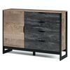 Комод «Стокгольм» 1д4ящ, Дуб гранж песочный/Железный камень | Интернет магазин мебели и декора LifeDekor