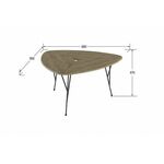 Стол журнальный Трэвис дуб сонома/черный | Интернет магазин мебели и декора LifeDekor