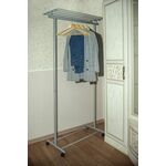 Вешалка напольная на колесах М 9 металлик | Интернет магазин мебели и декора LifeDekor